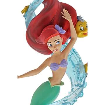 Enesco Grand Jester Studios Disney's The Little Mermaid Ariel 30th Anniversary Figurine, 8.89 Inch, Multicolor