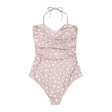 Flattering QINSEN Women’s One Piece Swimsuit with Removable Straps