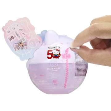 LOL Surprise Hello Kitty Crystal Cutie Doll with 7 Surprises - 50th Anniversary Limited Edition Gift for Girls 3+