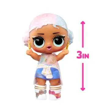 LOL Surprise Hello Kitty Crystal Cutie Doll with 7 Surprises - 50th Anniversary Limited Edition Gift for Girls 3+