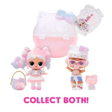 LOL Surprise Hello Kitty Crystal Cutie Doll with 7 Surprises - 50th Anniversary Limited Edition Gift for Girls 3+