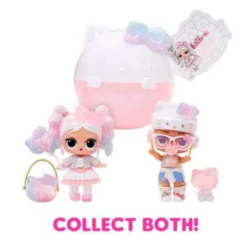 LOL Surprise Hello Kitty Crystal Cutie Doll with 7 Surprises - 50th Anniversary Limited Edition Gift for Girls 3+