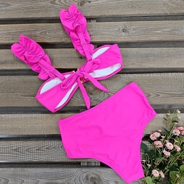 Stylish SPORLIKE High Waisted Bikini for Confident Women