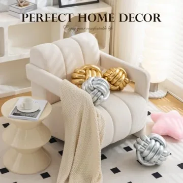 TESICA Soft Knot Ball Pillow Ideal for Home Decor