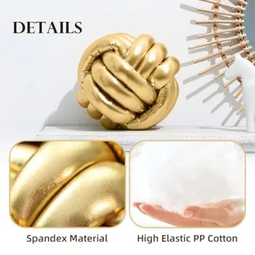 TESICA Soft Knot Ball Pillow Ideal for Home Decor