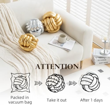 TESICA Soft Knot Ball Pillow Ideal for Home Decor
