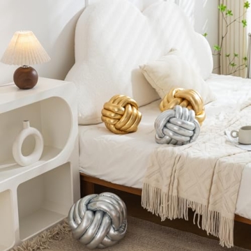 TESICA Soft Knot Ball Pillow Ideal for Home Decor