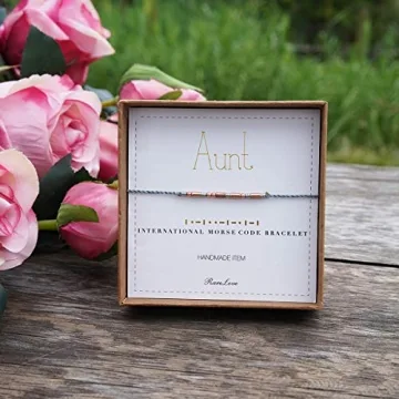 Aunt Morse Code Bracelets - Unique Christmas Gift