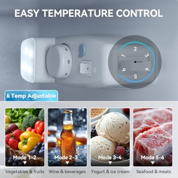 Compact Anypro 3.6 Cu.Ft Double Door Fridge with Freezer