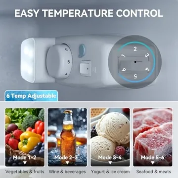 Compact Anypro 3.6 Cu.Ft Double Door Fridge with Freezer