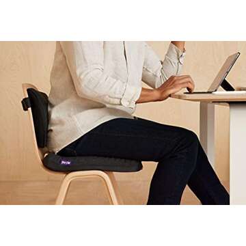 Purple Royal Seat Cushion - Seat Cushion for The Car Or Office Chair - Temperature Neutral Grid