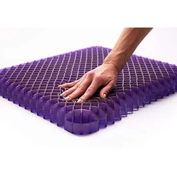 Purple Royal Seat Cushion - Seat Cushion for The Car Or Office Chair - Temperature Neutral Grid