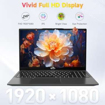 NIMO 15.6" FHD Laptop with Intel i3, 32GB RAM, 1TB SSD