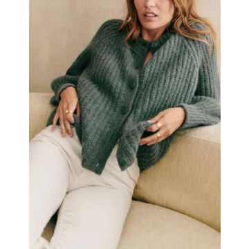 Bianstore Women's Cozy Long Sleeve Cardigan Sweater