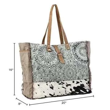 Myra Bag Canvas Multicolor Tote - Stylish and Eco-Friendly