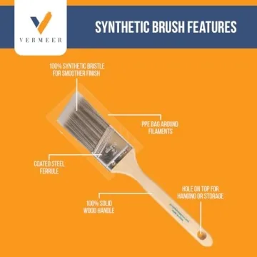 Vermeer 6-Pack Angle Paint Brushes for Professional Smooth Finish