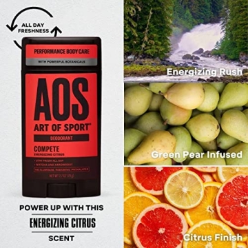 Aluminum-Free Citrus Deodorant for Athletes Natural Freshness