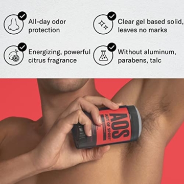 Aluminum-Free Citrus Deodorant for Athletes Natural Freshness