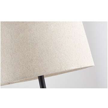 Floor Lamps Vertical Lamps Light Modern Fabric Lamp Shade Floor Lamp, Height Adjustable Standing Lamp for Living Room Bedroom Cafe Study Standing Lamps Lights Lighting (Color : Linen)