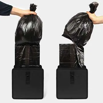 KMMOTORS Plastic bags for Car Trash Can, car garbage bags, car trash bags, trash bags for automotive (Jopps Medium & Aladdin Small)