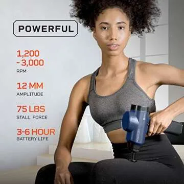 LifePro Sonic Pro Massage Gun - Powerful & Quiet Recovery Tool