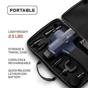 LifePro Sonic Pro Massage Gun - Powerful & Quiet Recovery Tool