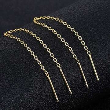 Gintan Sterling Silver Threader Earrings for Women