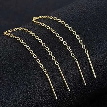 Gintan Sterling Silver Threader Earrings for Women