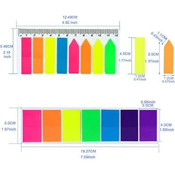 U/B 1240 Pieces Colorful Page Markers for Easy Organization