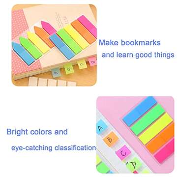 U/B 1240 Pieces Colorful Page Markers for Easy Organization