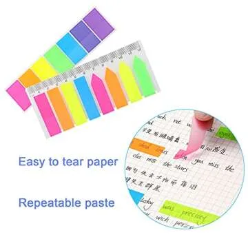 U/B 1240 Pieces Colorful Page Markers for Easy Organization