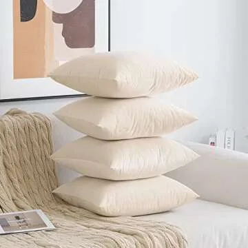 Soft Luxury Velvet Pillow Covers - MIULEE 4 Pack