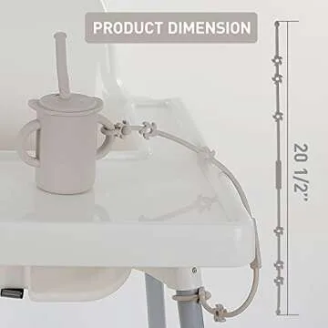 Toy Safety Straps for Baby - Adjustable Silicone Clips