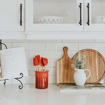 Asidrama 6 Pack 5 Inch(128mm) Matte Black Kitchen Cabinet Handles, Cabinet Pulls Kitchen Cabinet Hardware for Cupboard Drawer Pulls Dresser Handles