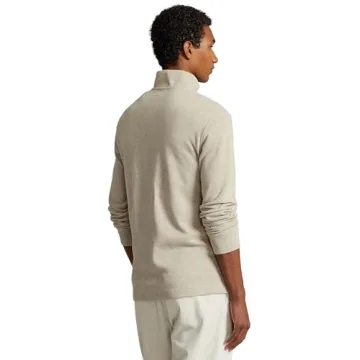 POLO RALPH LAUREN Mens Classic Estate-Rib Quarter-Zip Pullover