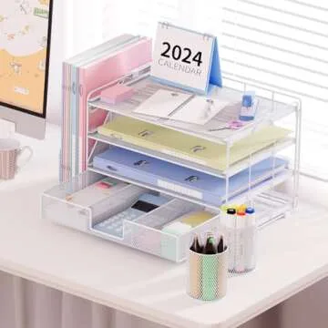 OPNICE Desk Organizers and Accessories, Desk Accessories & Workspace Organizers for Office Supplies,...