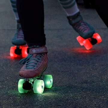 Bont Glow Light Up LED Roller Skate Wheels - Recreational Fun