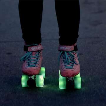 Bont Glow Light Up LED Roller Skate Wheels - Recreational Fun