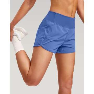 G Gradual Women's Running Shorts - Comfortable 3" Athletic Shorts with Pockets