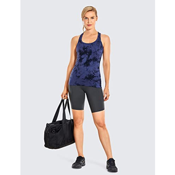 CRZ YOGA Women's Seamless Workout Tank Tops in Tie Dye