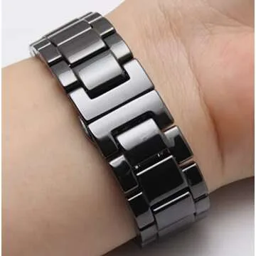 Elegant Nice Pies Ceramic Watch Band with Quick Release Pins