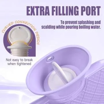 FORICOM Hot Water Bottle with Cover,Hot Water Bag for Pain Relief 2Liter,Heating Pad,Hand Warmer,Warming Bed.Classic.BPA Free,Close-Match(Green)