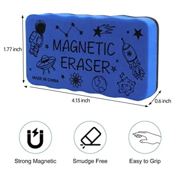 IHPUKIDI Magnetic Whiteboard Erasers Set 4 Pack
