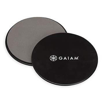 Gaiam Core Sliding Discs - Dual-Sided Workout Sliders for Home Fitness