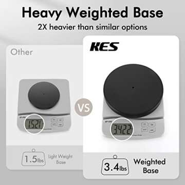 KES Bathroom Toilet Paper Holder Stand - Matte Black, Rustproof Stainless Steel, 20.2" H