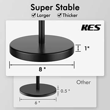 Modern KES Toilet Paper Holder Stand Matte Black Stainless Steel