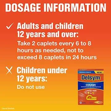 Delsym Cough Suppressant Fast Release Caplets, 20 Count