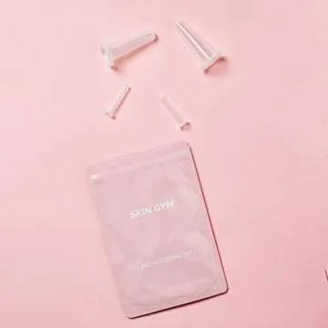 Skin Gym Facial Cupping Set - Face and Body Suction Cup Vacuum Massage Therapy - Reduces Cellulites and Wrinkles