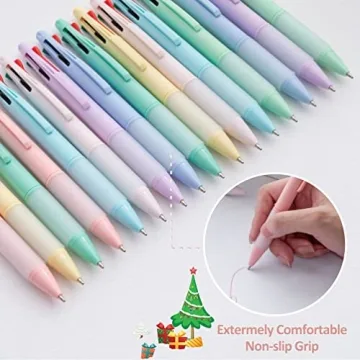 4-in-1 Colored Pens for Smooth and Vibrant Writing