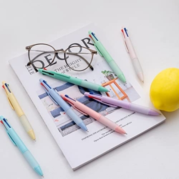 4-in-1 Colored Pens for Smooth and Vibrant Writing